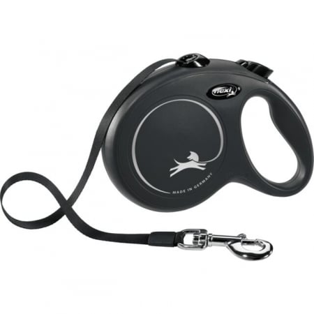 Lesa Flexi Classic, Banda, L: 5 m/50 kg, Negru, 11721 [1]
