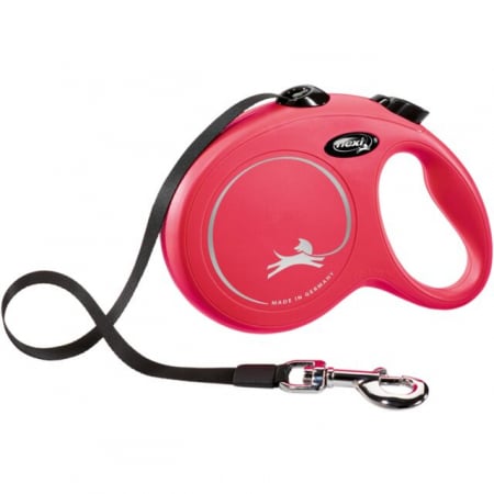 Lesa Flexi Classic, Banda, L: 5 m/50 kg, Rosu, 11723 [1]