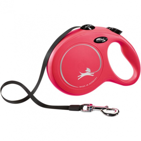 Lesa Flexi Classic, Banda, L: 8 m/50 kg, Rosu, 11733 [1]