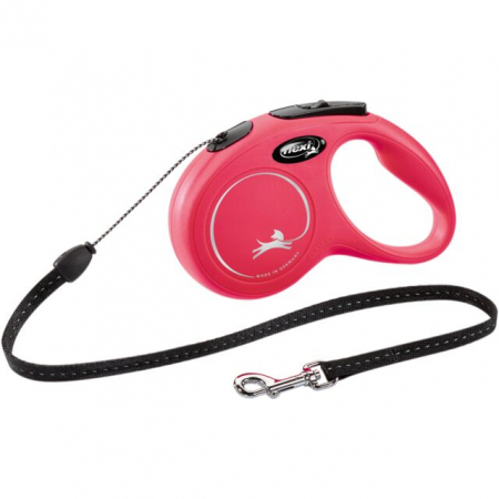 Lesa Flexi Classic, Snur, S: 8 m/12 kg, Rosu, 11803 [1]