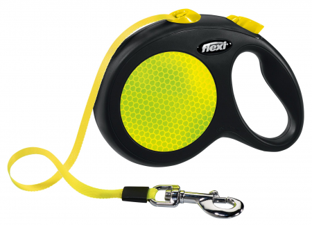Lese - Lesa Flexi Neon, Banda, L: 5 m/50 kg, Galben Neon, 20917
