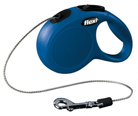 Plimbare - Lesa Flexi Classic, Snur, XS: 3 m/8 kg, Albastru, 11772