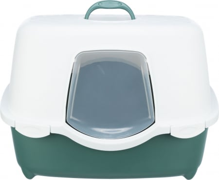 Litiera Berto Davio Top, Cu Capac Si Filtru De Carbon, 56 x 39 x 39 cm, Verde/Alb, 40570 [8]