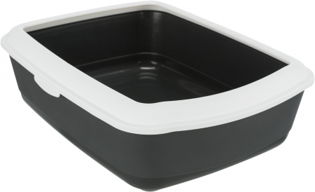 Litiera Classic, Cu Rama, 37 x 15 x 48 cm, Gri/Alb, 40184 [3]