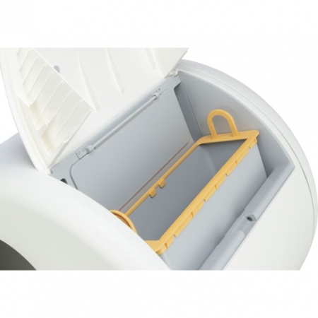 Litiera Cu Autocuratare Pentru Pisici 53 x 55.5 x 52 cm Alb 40040 [4]