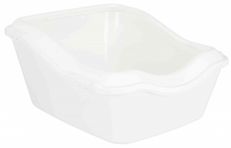 Litiere - Litiera Cleany, Cu Rama, 45 x 29 x 54 cm, Alb, 40371