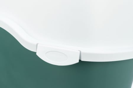 Litiera Berto Davio Top, Cu Capac Si Filtru De Carbon, 56 x 39 x 39 cm, Verde/Alb, 40570 [2]