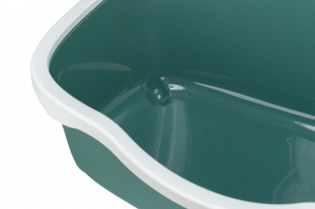 Litiera Berto Davio, Cu Rama, Inalta, 56 x 26 x 39 cm, Verde/Alb, 40560 [3]