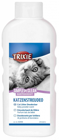 Ingrijire - Odorizant Litiera, Simple'n'Clean, Baby Powder, 750 g, 42406