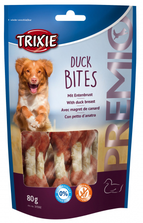 Snacks - Recompense Pentru Caini, Premio, Oase Cu Piept De Rata, 80 g, 31592	