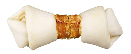 Oase si carne - Recompense Pentru Caini,  Denta Fun, Oase Innodate Cu Pui, 11 cm /2 buc/70 g 31322	
