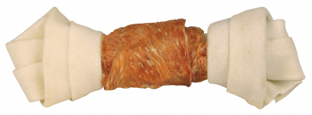 Oase si carne - Recompensa Pentru Caini, Denta Fun, Os Innodat Cu Pui, 18 cm/120 g 31324	