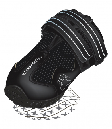 Incaltaminte - Pantofi Walker Active, Cu Talpa Robusta, XS-S, 2 buc, Negru, 19461