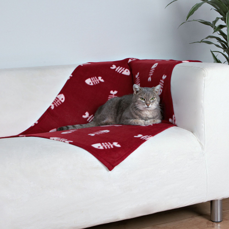 Paturi si culcusuri - Patura Beany, 100x70 cm, Bordo, 37193