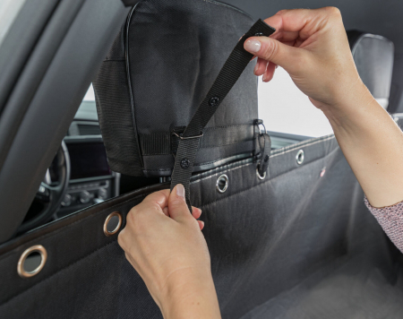 Husa Protectie Bancheta Auto, 1.45x1.60 m, Negru, 1324	 [6]