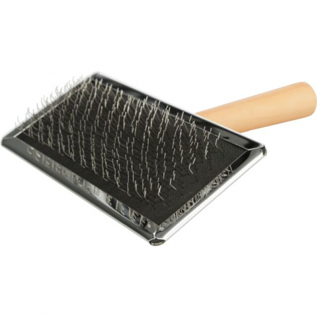Perie Soft Cu Pieptene De Curatat, Maner Lemn, 11x14 cm, 2356 [1]
