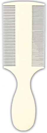 Pieptene Dublu Pentru Indepartare Purici/Praf, Cu Maner, 14 cm, 2400 [1]