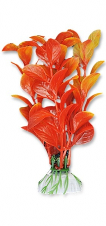 Plante artificiale - Planta Artificiala Pentru Acvariu, Blister, 10 cm, Rosu/Galben, 1B02