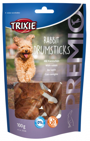 Snacks - Recompense Pentru Caini, Premio, Oscioare Cu Iepure, 8 buc/100 g, 31546	