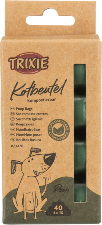 Pungi Igienice Biodegradabile, 4 role/10 buc, Verde Padure, 23470	 [1]