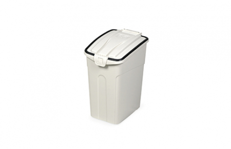 Recipient Pentru Hrana Uscata, Oto, 16 l/ 25 x 16 x 34 cm, Diverse Culori: Alb - Gri, S10090200 [1]