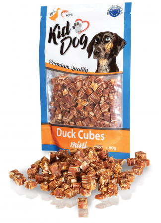 Snacks - Recompense Pentru Caini, Mini Cuburi Din Carne De Rata Si Cod, 80 g, A04658