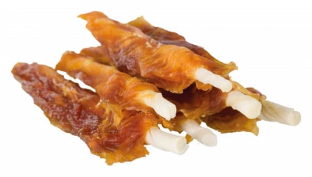 Oase si carne - Recompensa Pentru Caini, Rulou Piele Cu Pui, 14 cm, (10 BUC/SET) - PRET BUCATA, 315881