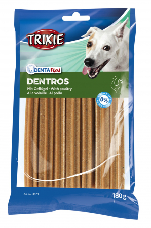 Recompense Pentru Caini, Denta Fun Dentros, Batoane Cu Pui, 7 buc, 180 g, 3173	 [1]