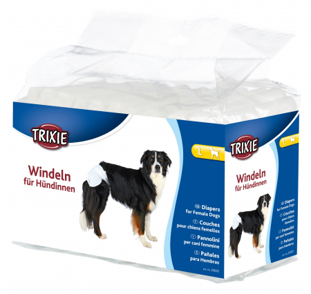 Scutece si absorbante - Scutece Pentru Caini Femele, L: 38-56 cm, 12 buc, 23635