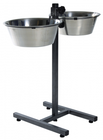 Castroane si adapatoare - Stativ Reglabil Cu 2 Castroane Inox, 2x4.5 l/28 cm, 24923