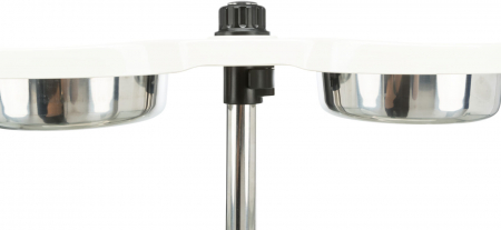Stativ Reglabil Cu 2 Castroane Inox, 2x1.6 l/21cm, Alb, 25006 [5]