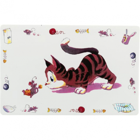 PISICI - Servet Comical-Cat Pentru Castron, Pisici, Plastic, 44x28 cm, 24544