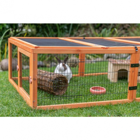 Tarc Exterior Cu Capac Pentru Rozatoare, 174x48x109 cm, Maro, 62282 [3]