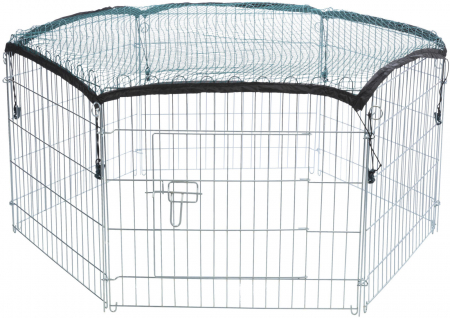 Tarc Metalic Pentru Rozatoare, Cu Plasa De Protectie, 6 Elemente, 126x58 cm, 6253	 [1]