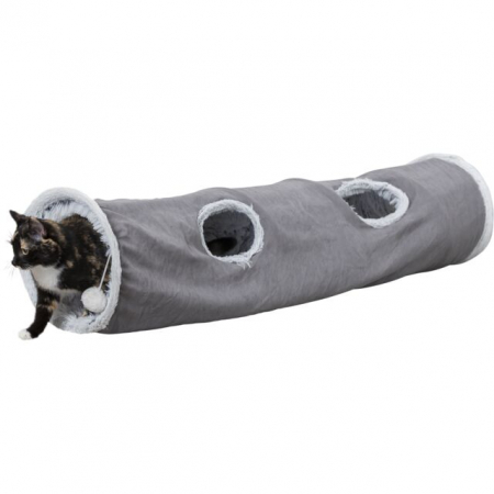 Tunel De Joaca Pentru Pisici, Harvey, 27 x 116 cm, Gri, 43044 [1]