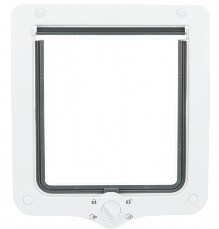 Accesorii - Usa Batanta XXL Pentru Pisici, 4-Way, Cu Tunel, 24x28 cm, Alb, 44241	