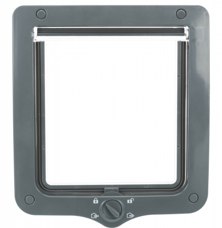 Accesorii casa si mobilier - Usa Batanta XXL Pentru Pisici, 4-Way, Cu Tunel, 24x28 cm, Gri, 44242	
