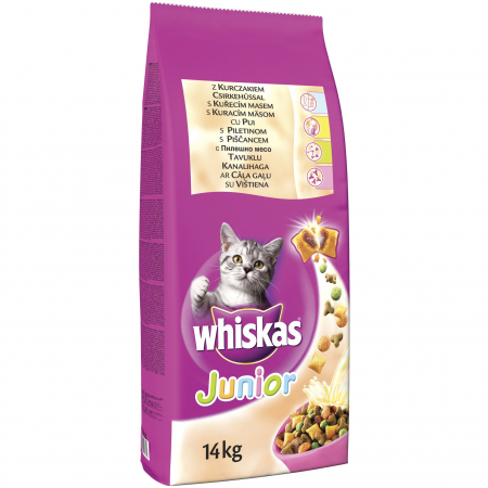 Whiskas Uscat, Junior, Pui, 14 kg [1]