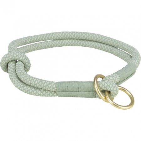 Zgarda Coarda Soft, Semistrangulanta, M: 45 cm / 10 mm, Verde Salvie/Menta, 1984616 [1]
