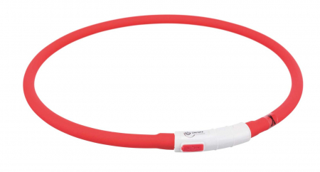 Zgarda Cu Led, Incarcare USB, XS-XL:70 cm/10 mm, Rosu, 12643 [4]