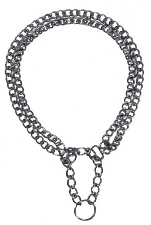 Zgarzi - Zgarda Lant Cu Doua Randuri, Semistrangulanta, M: 40 cm/2.0 mm, 2242	