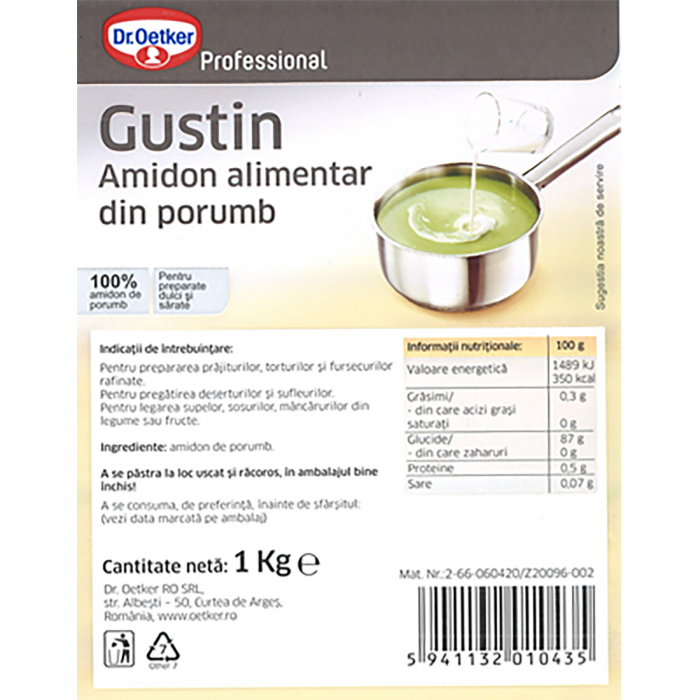 Amidon de porumb, Dr Oetker Professional, 1 kg [2]