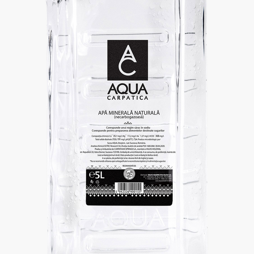 Apa minerala plata AQUA CARPATICA 5 L [2]