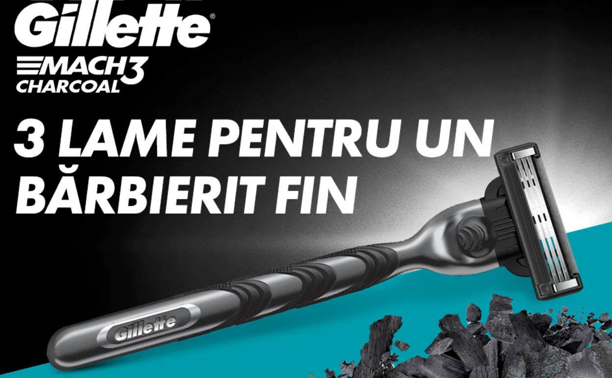 Rezerve Aparat de Ras, Gillette Mach3 Charcoal, 4 bucati [3]