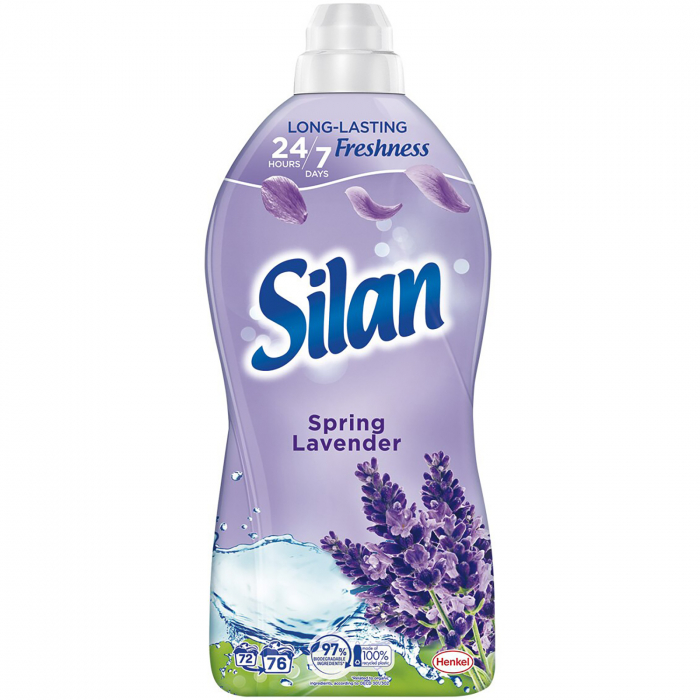 Balsam de rufe Silan Spring Lavender, 76 spalari, 1.672 ml [1]