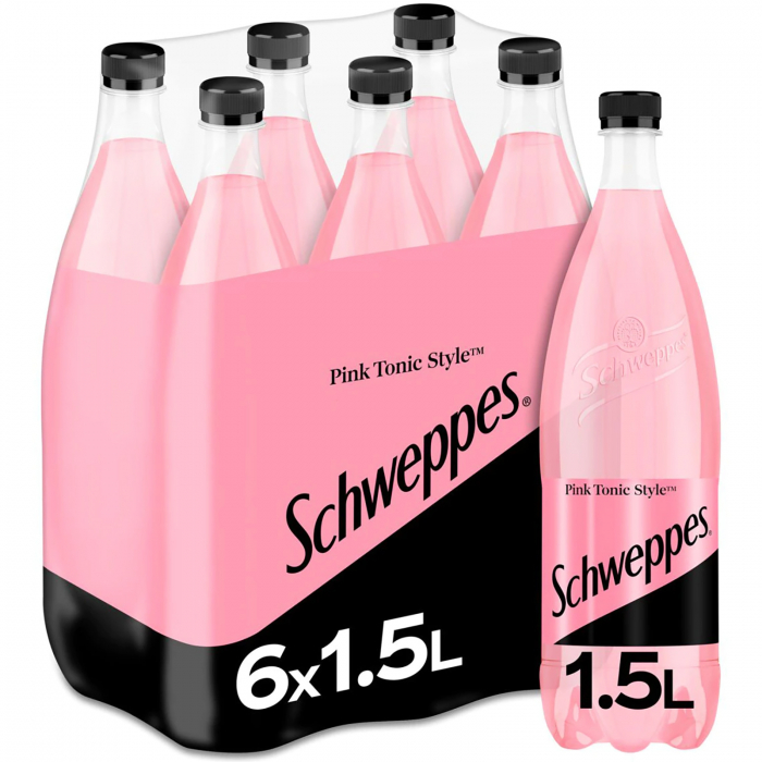 Bautura carbogazoasa, Schweppes Pink Tonic, Pet 6 x 1.5l [2]