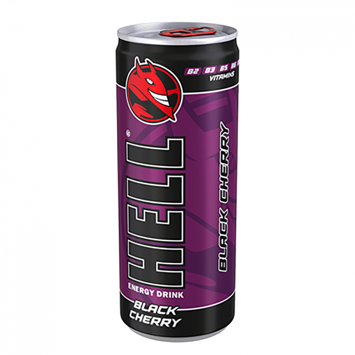 Bautura Energizanta cu gust de cirese, 24 x 0.25 L, Hell Energy [2]