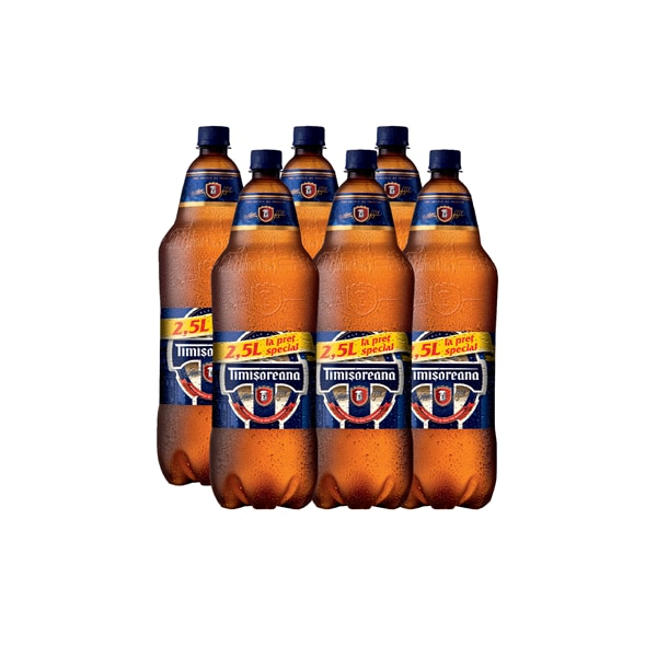 Bere Blonda Timisoreana, 2.5L, 6 Buc/Bax [2]