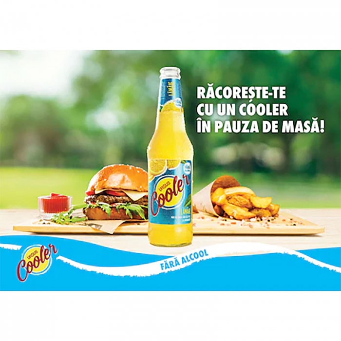 Bere cu lamaie fara alcool, Ursus Cooler, 4 x 330 ml [3]