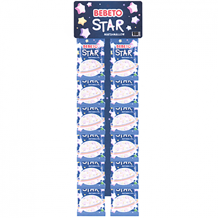 Bezele MARSHMALLOW colorate si aromate in forma de stelute, 12 bucx 30 g, Bebeto [1]